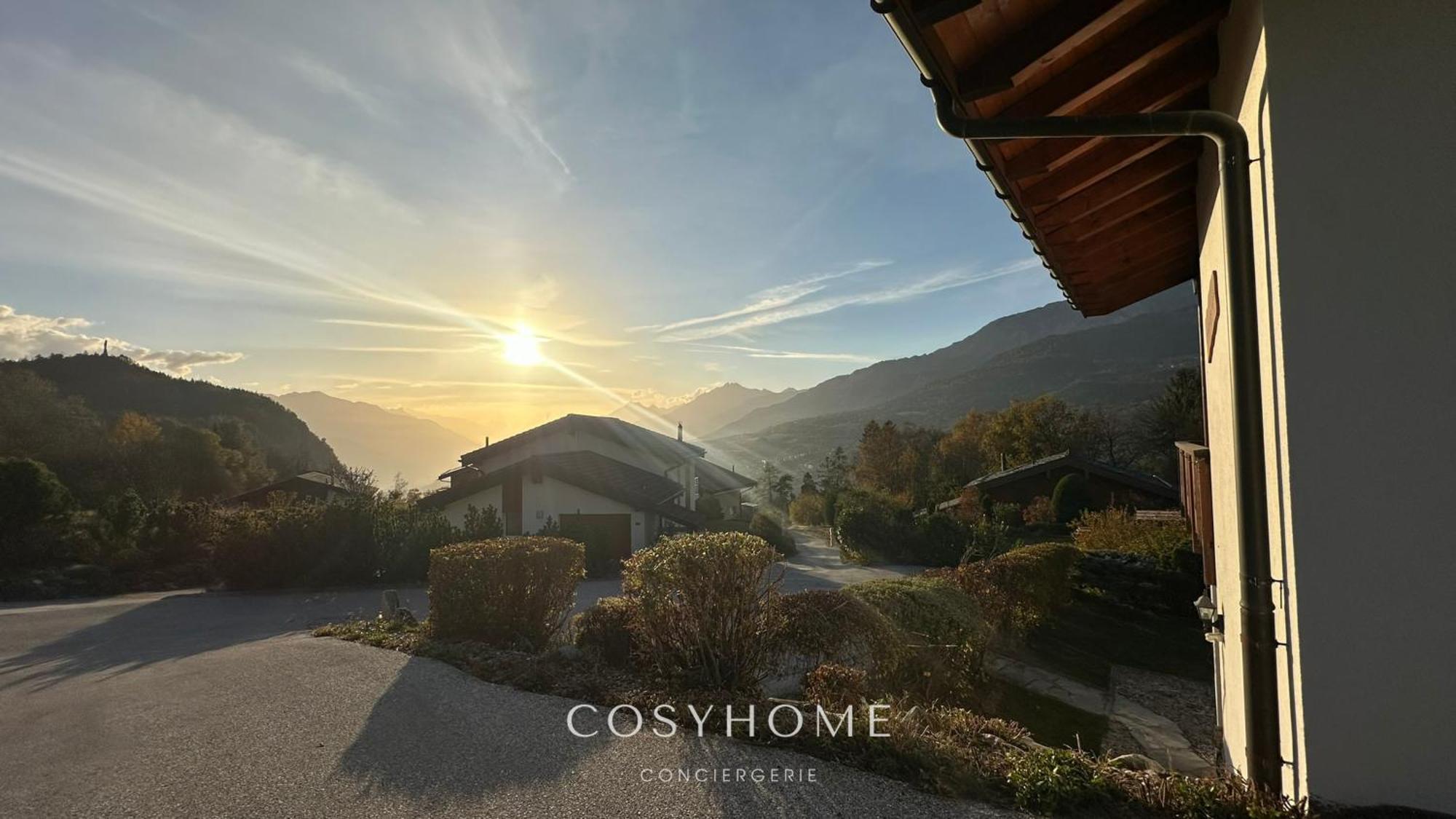 Chalet Des Alpes - Sunset View - كرانز مونتانا المظهر الخارجي الصورة